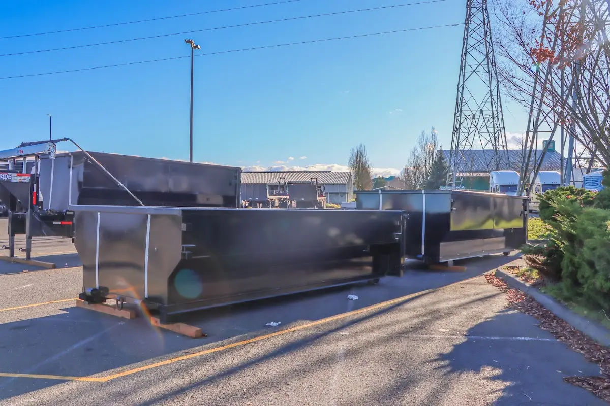 Roll-off dumpster ready for waste disposal at job site for Residential Dumpster Rental in Sullivan